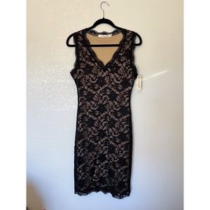 NWT Black Lace Bodycon Dress